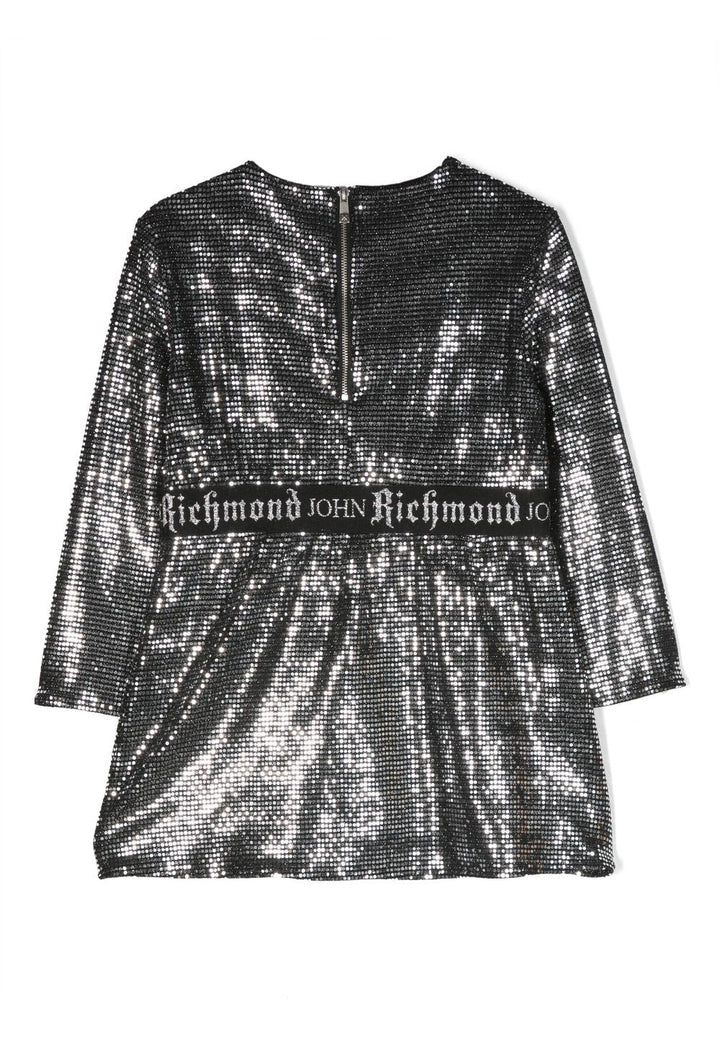 Silbernes Kleid für Mädchen