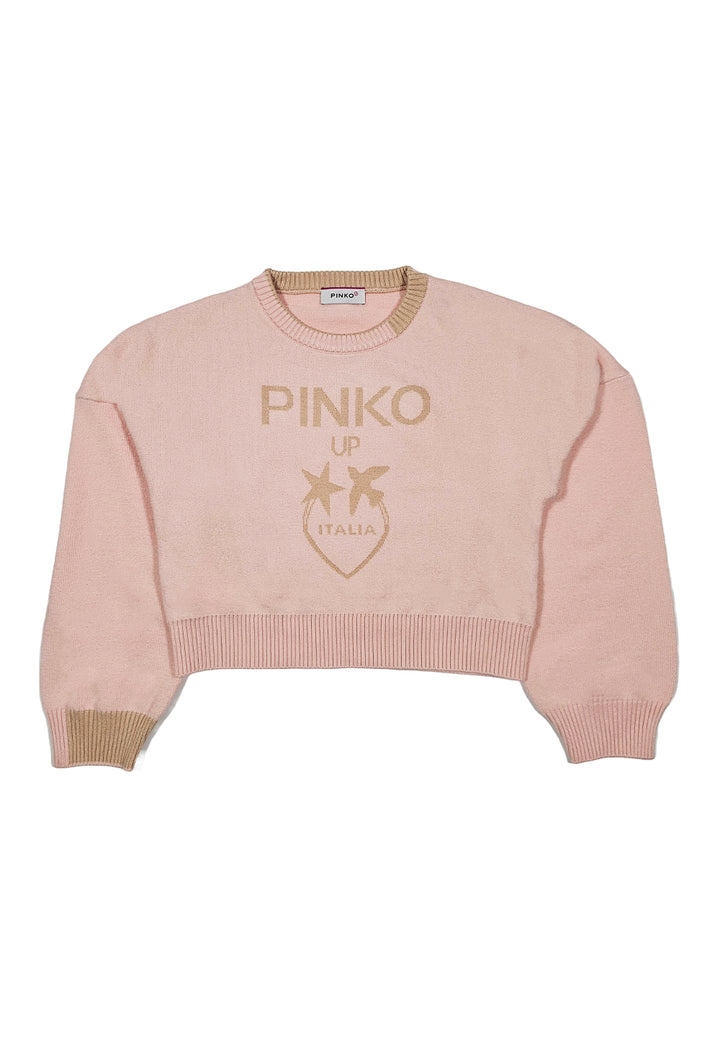 Maglione rosa per bambina