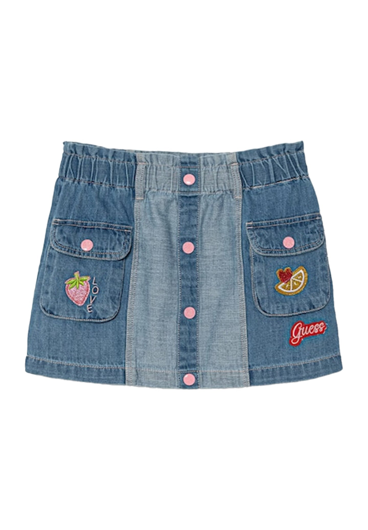 Gonna blu denim per bambina