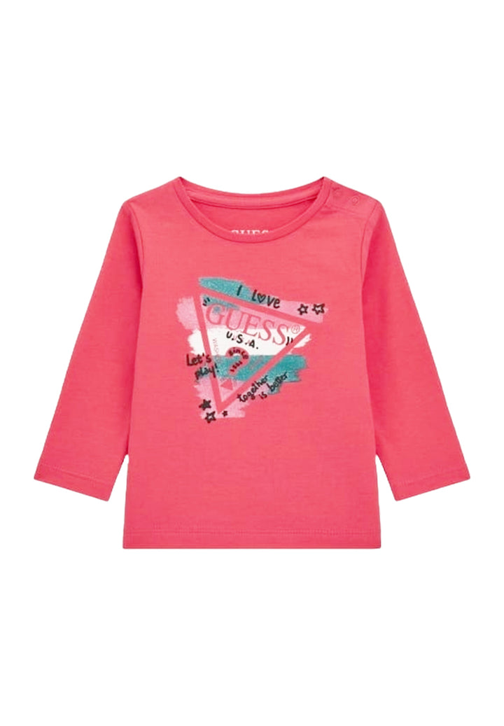 T-shirt fuxia per bambina