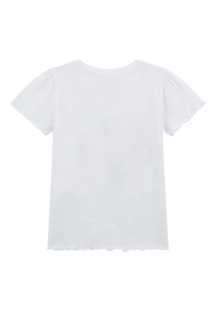 T-shirt bianca per bambina