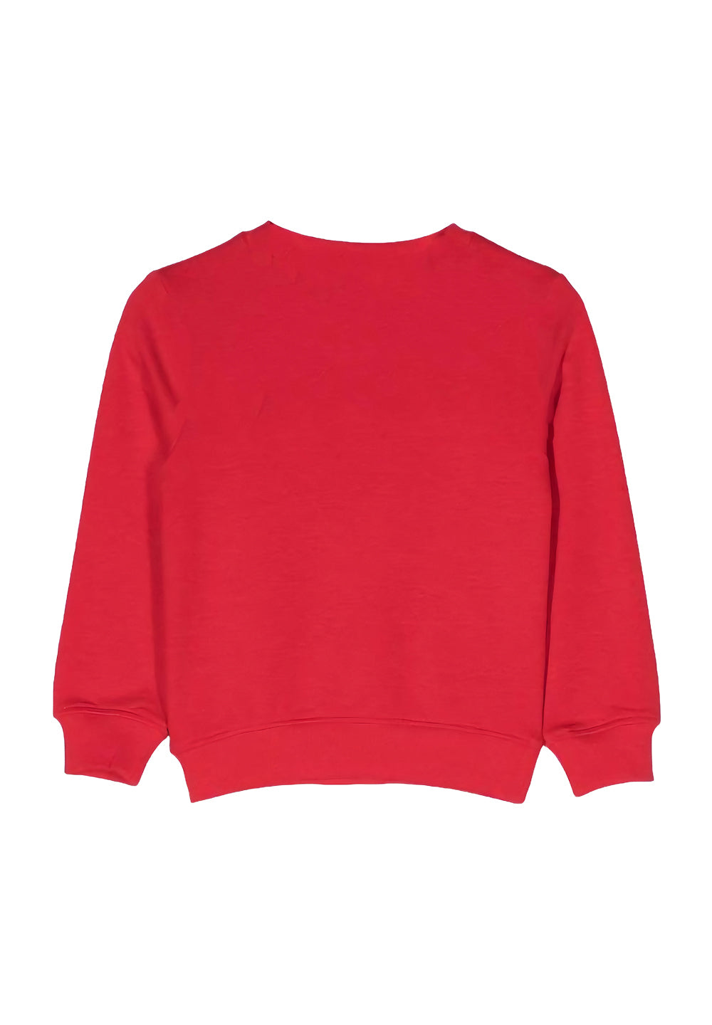 Red crewneck sweatshirt for boys