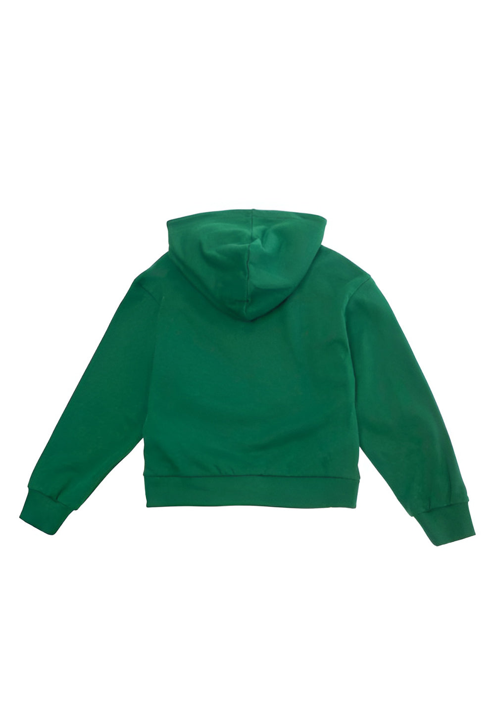 Felpa zip verde per bambino
