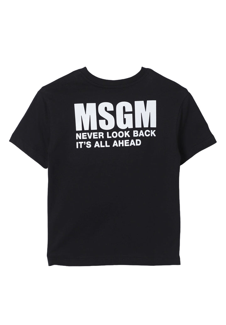 T-shirt nera per bambino