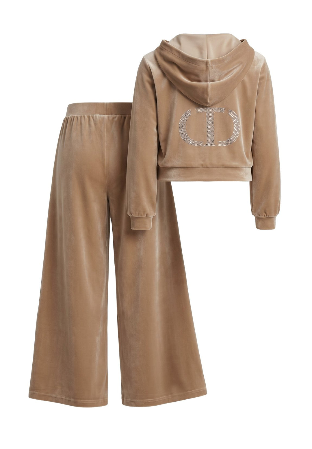 Completo ciniglia marrone per bambina