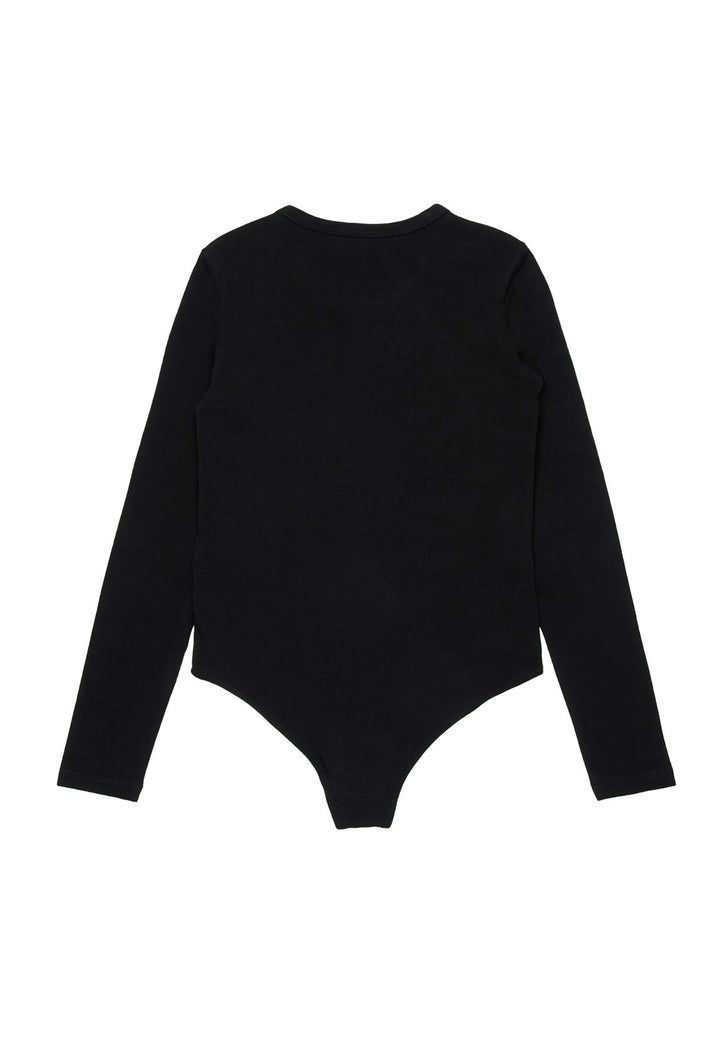 Body nero per bambina