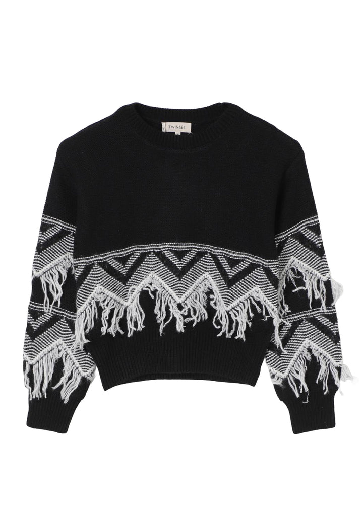 Maglione nero per bambina