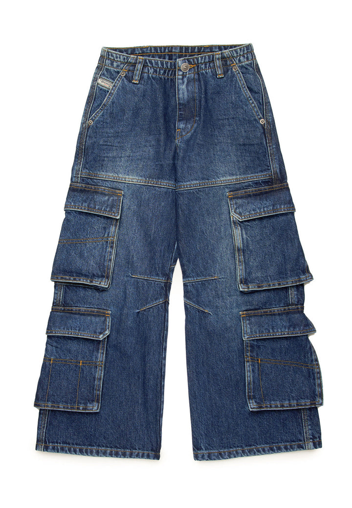 Jeans blu denim per bambino