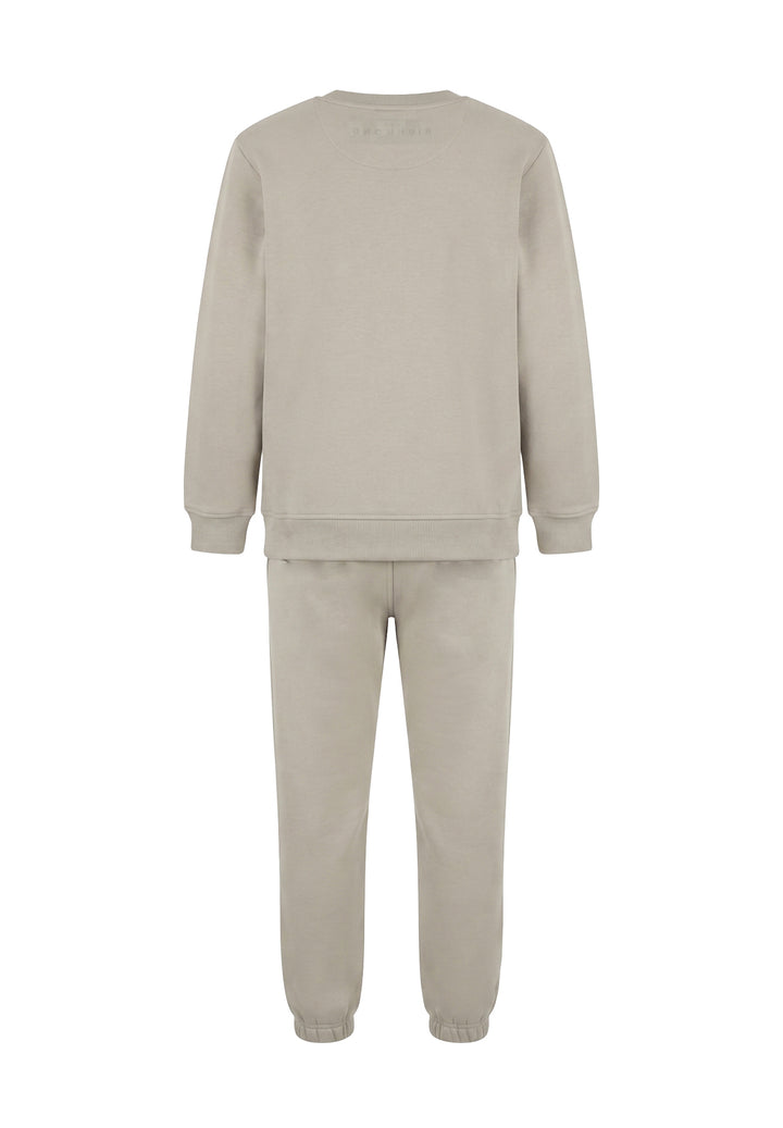 Completo felpa grigio agata per bambino