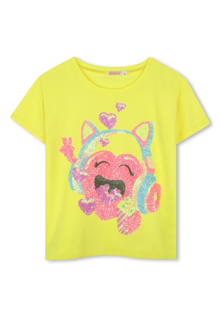 T-shirt giallo per bambina