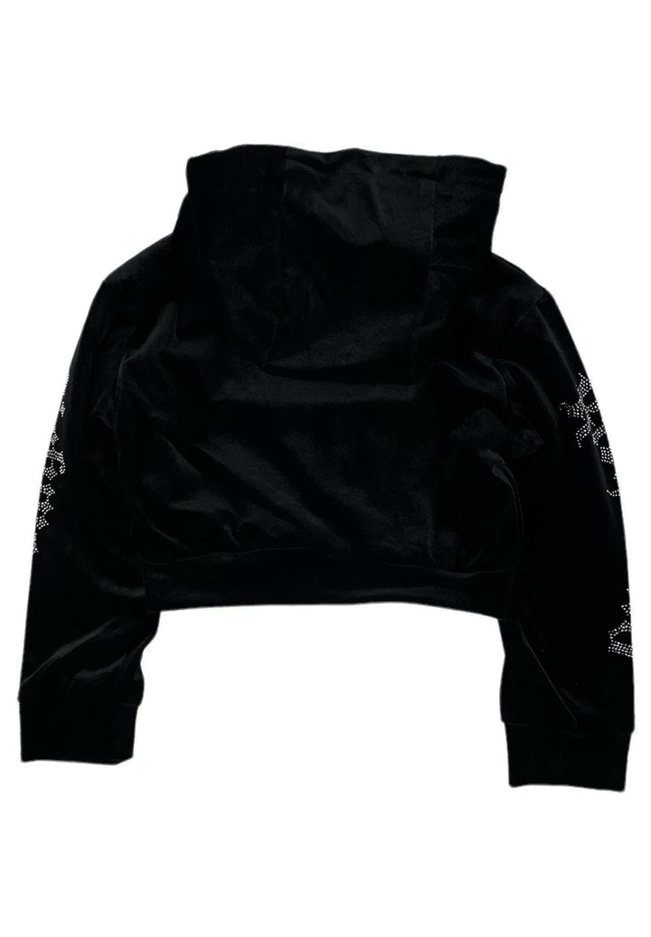 Black zip hoodie for girls