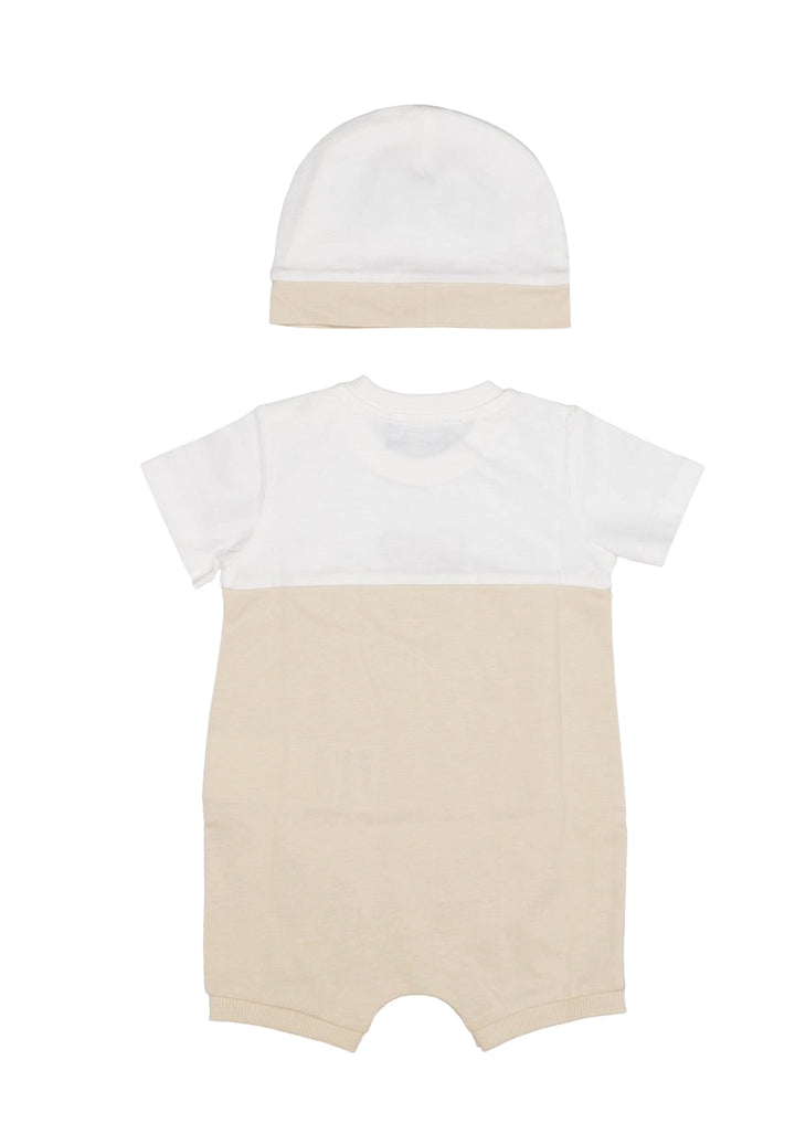 Set tutina beige per neonato