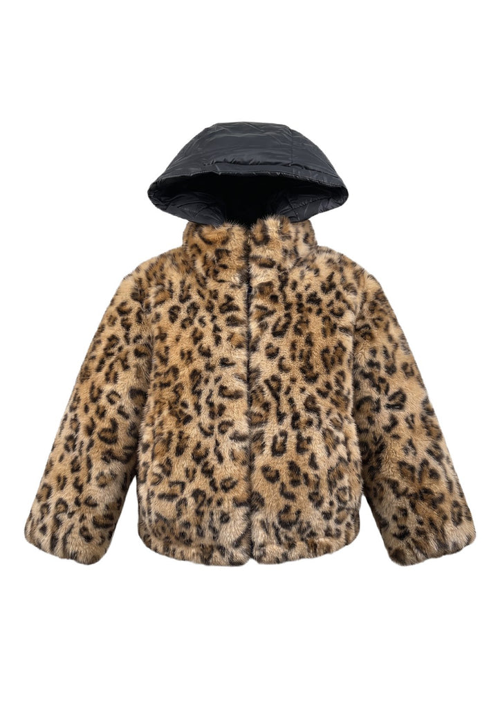 Giubbotto reversibile multicolor per neonata
