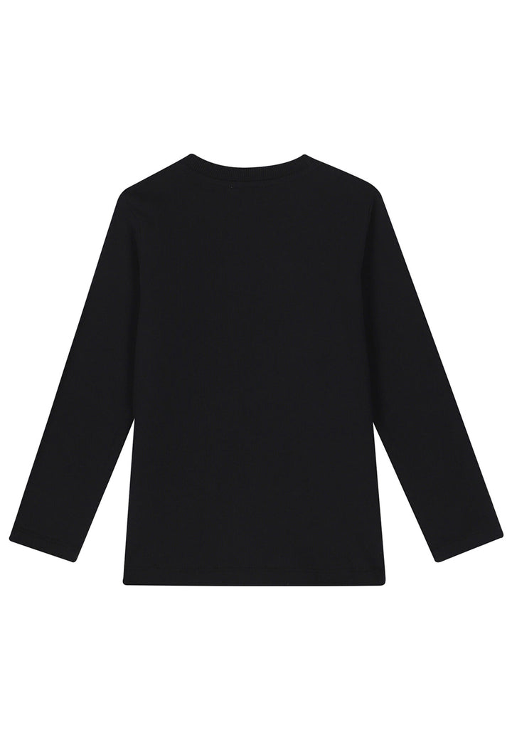 T-shirt nera per bambina