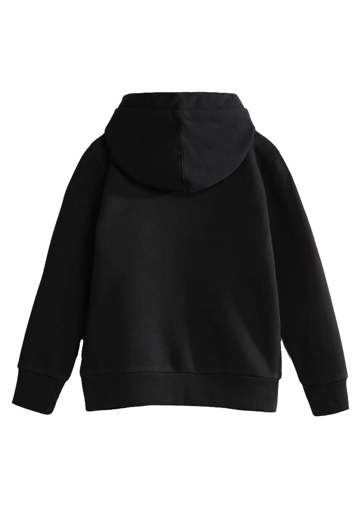 Schwarzes Kapuzensweatshirt für Jungen