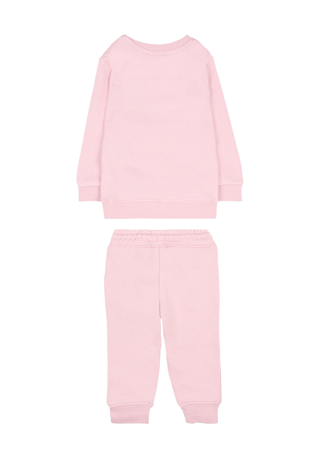 Completo felpa rosa per neonata