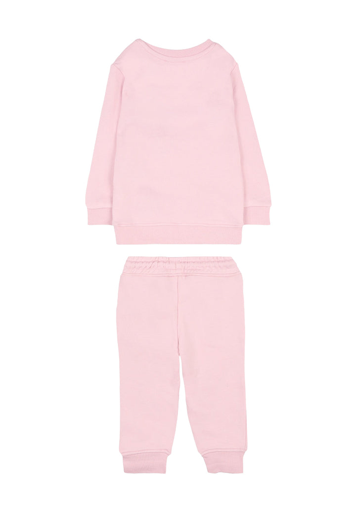 Completo felpa rosa per neonata