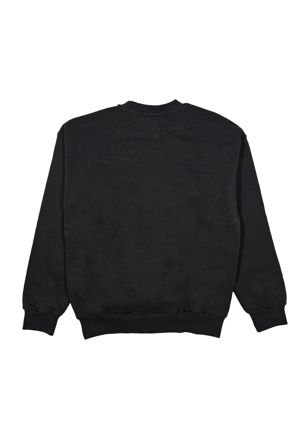 Black crewneck sweatshirt for boy