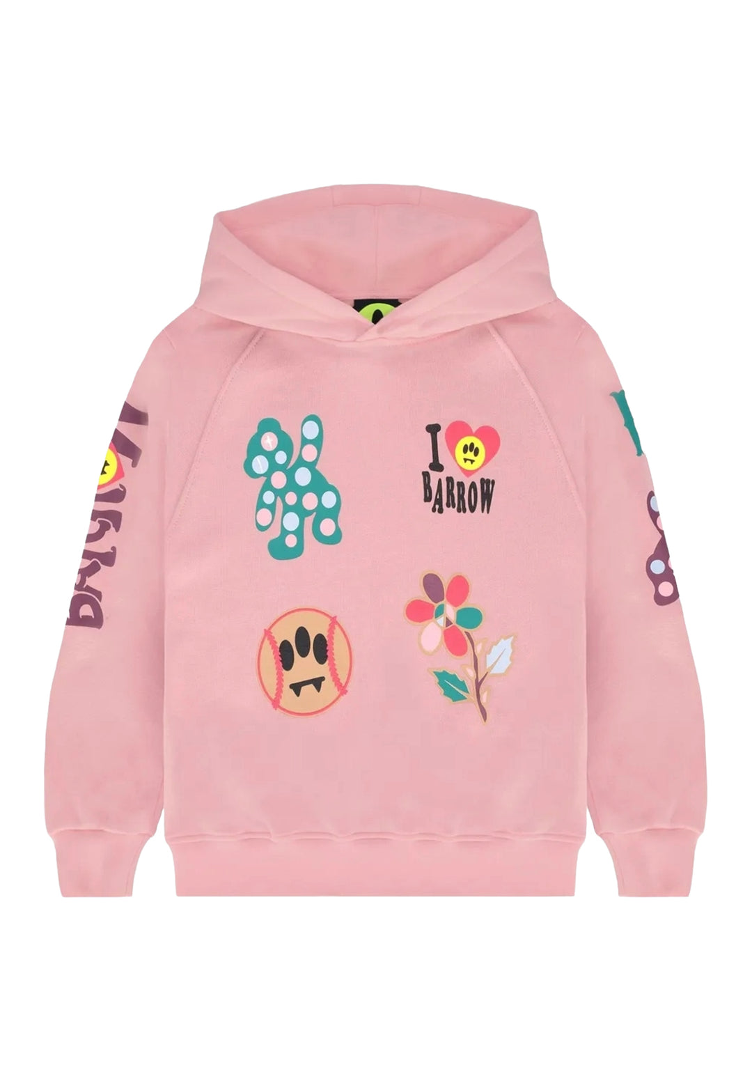 Felpa cappuccio rosa per bambina