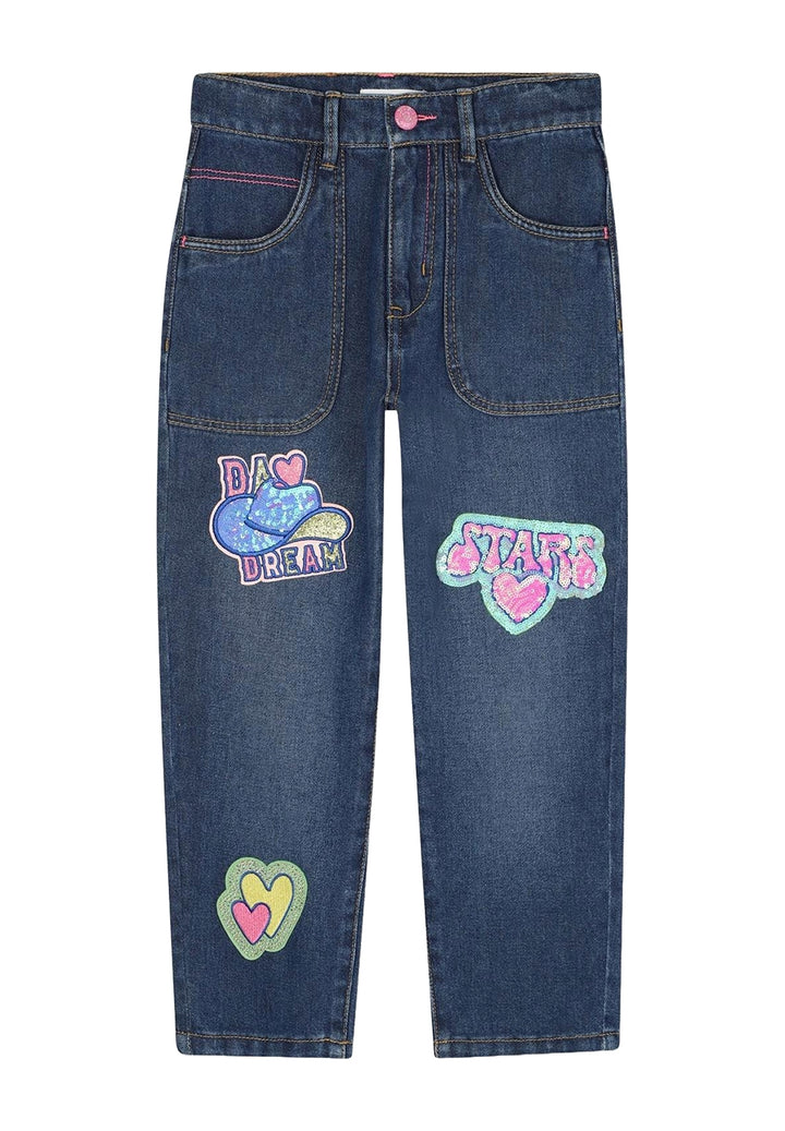 Jeans blu denim per bambina
