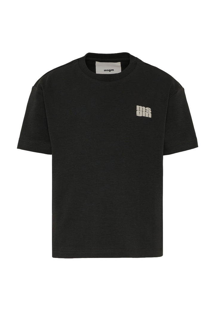 T-shirt nera per bambino