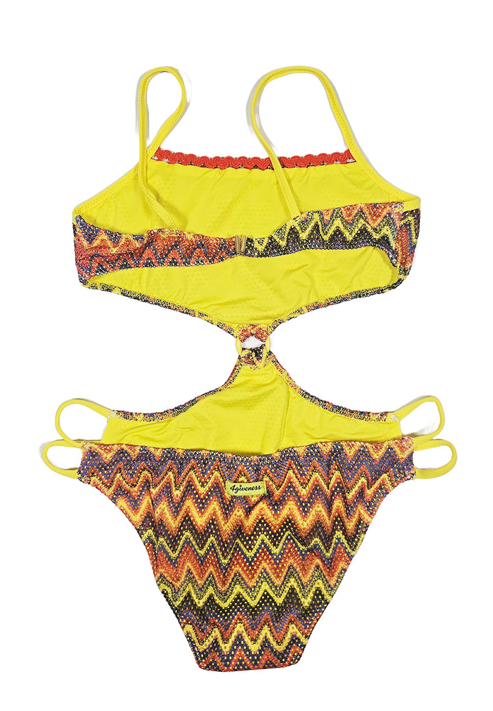 Costume intero multicolor per bambina
