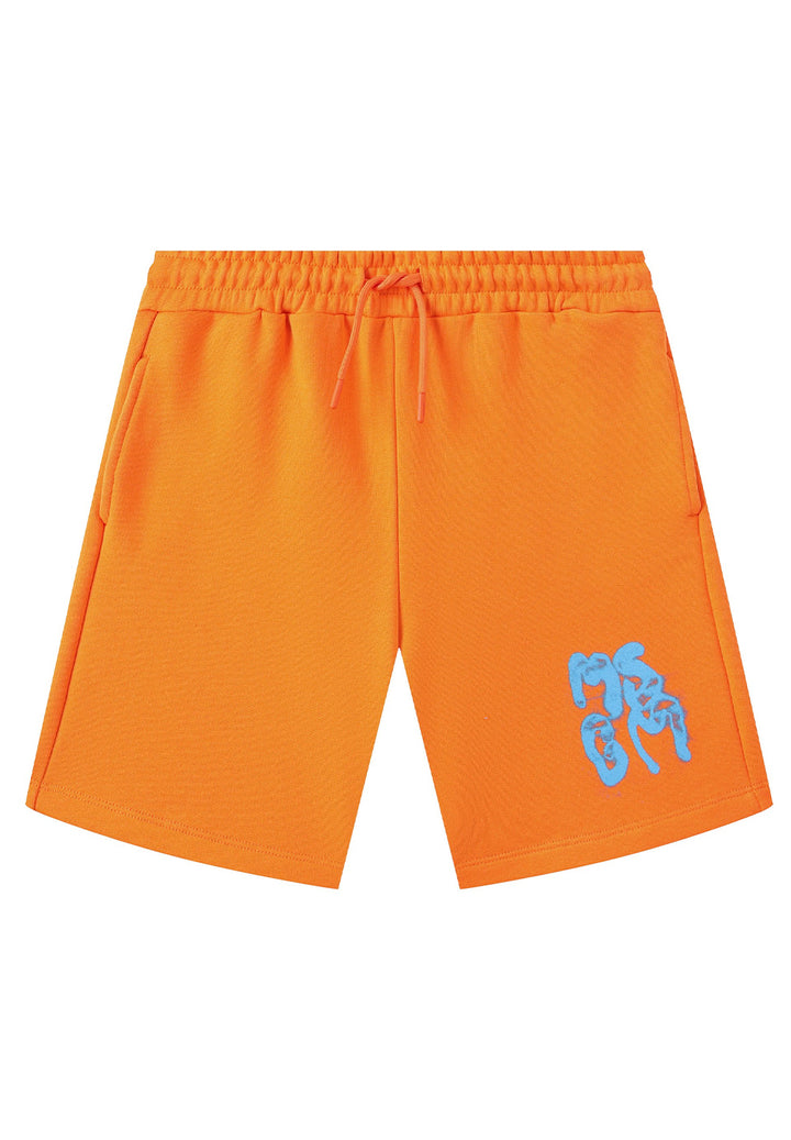 Bermuda felpa arancione per bambino