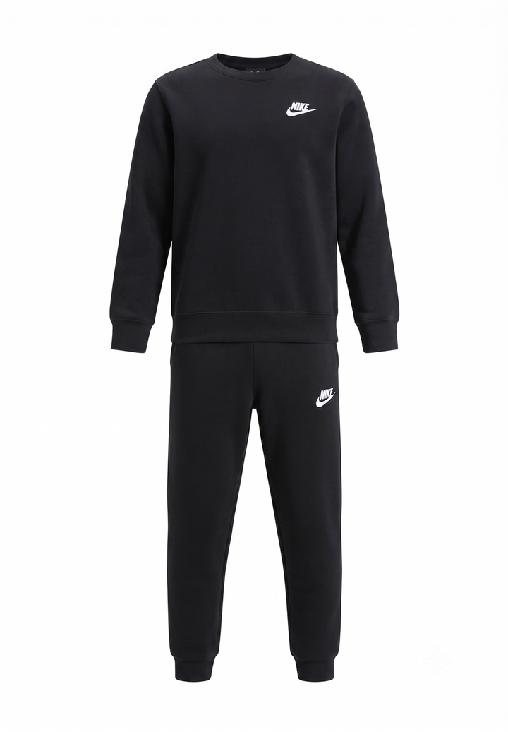Completo felpa nero per bambino