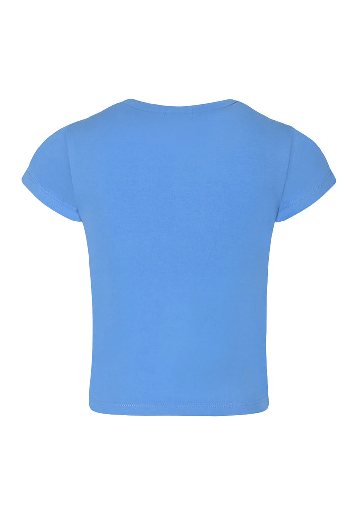 T-shirt blu per bambina