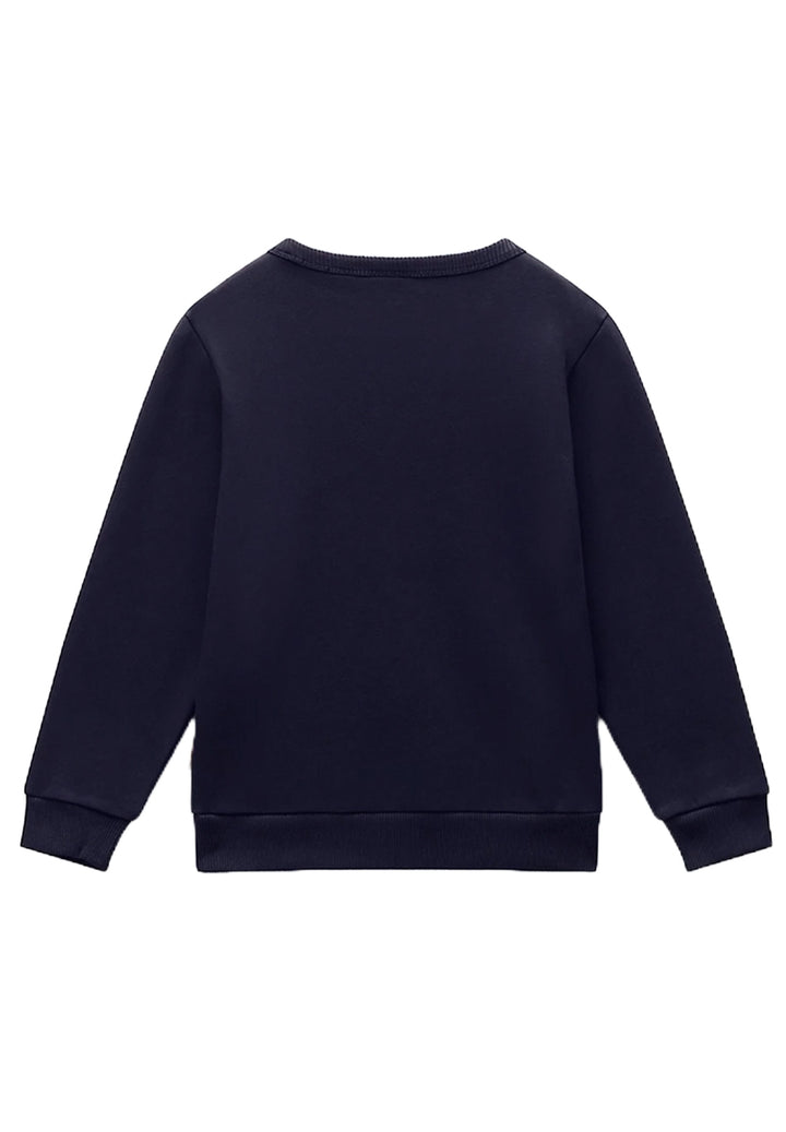 Dark blue crewneck sweatshirt for kids