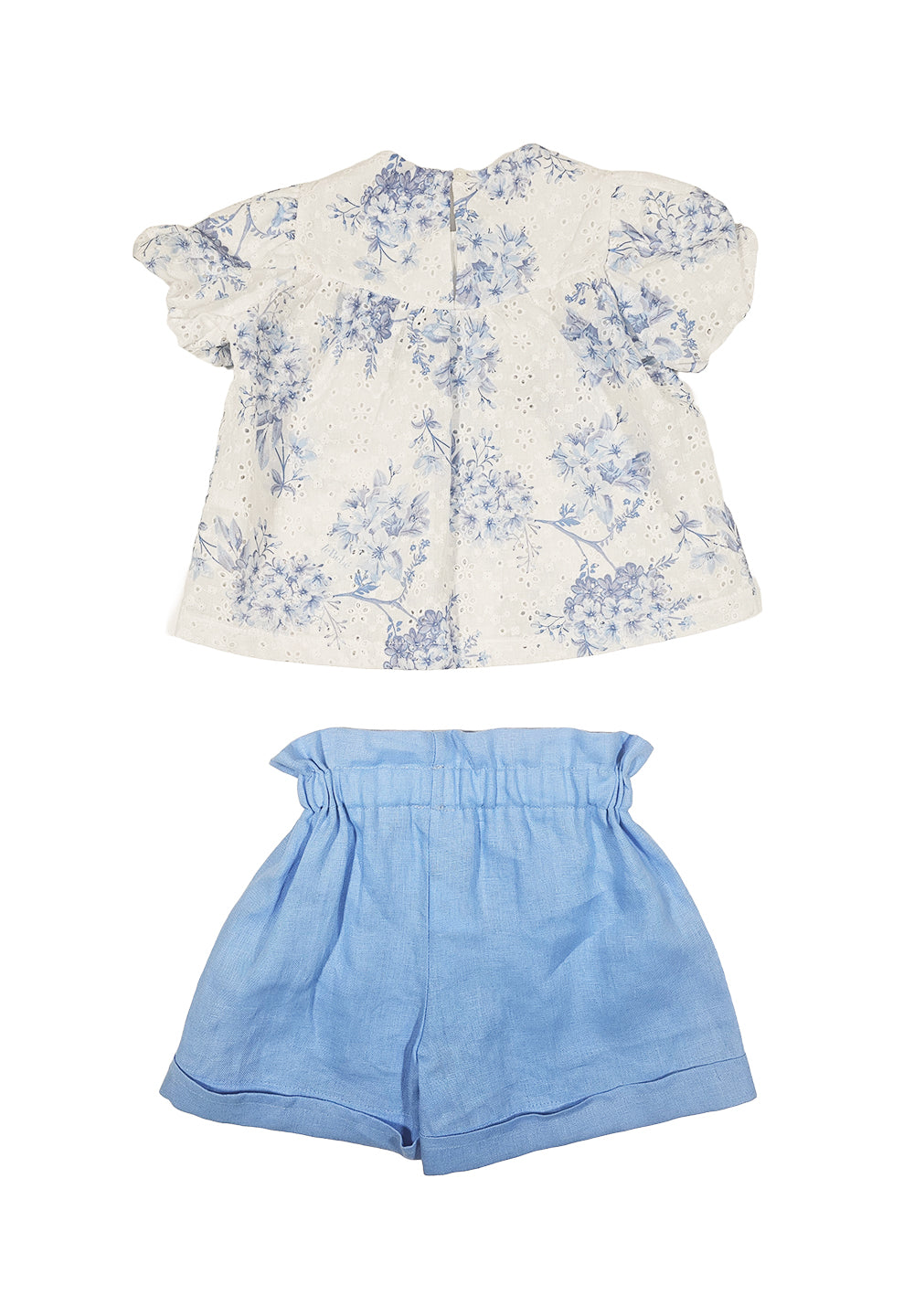 White-light blue outfit for girls