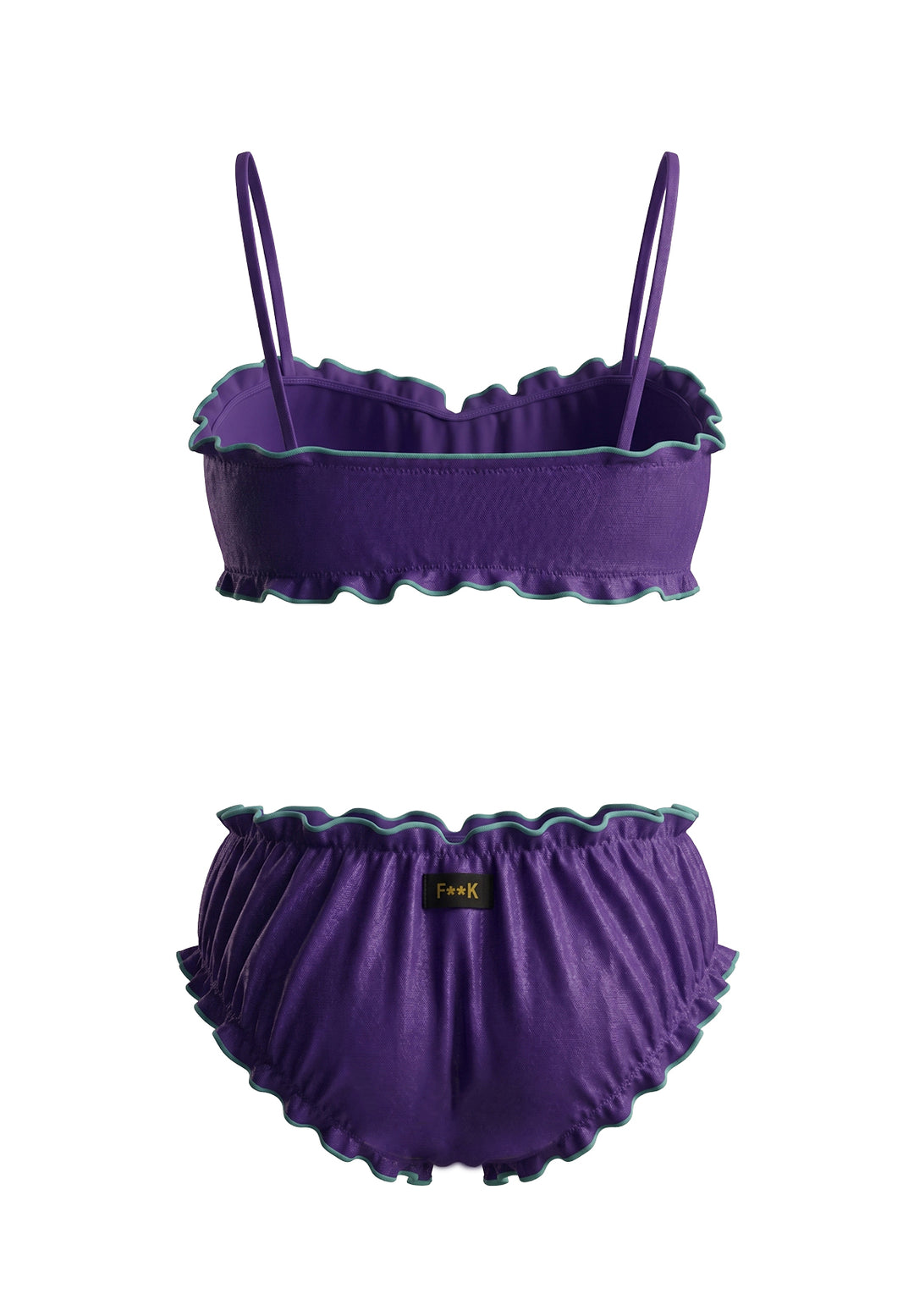 Costume bikini viola per bambina