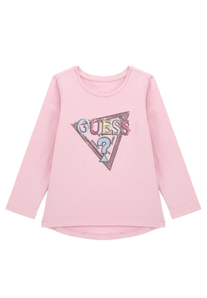 T-shirt rosa cipria per bambina