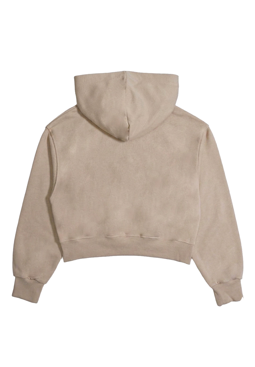 Felpa cappuccio beige per bambina