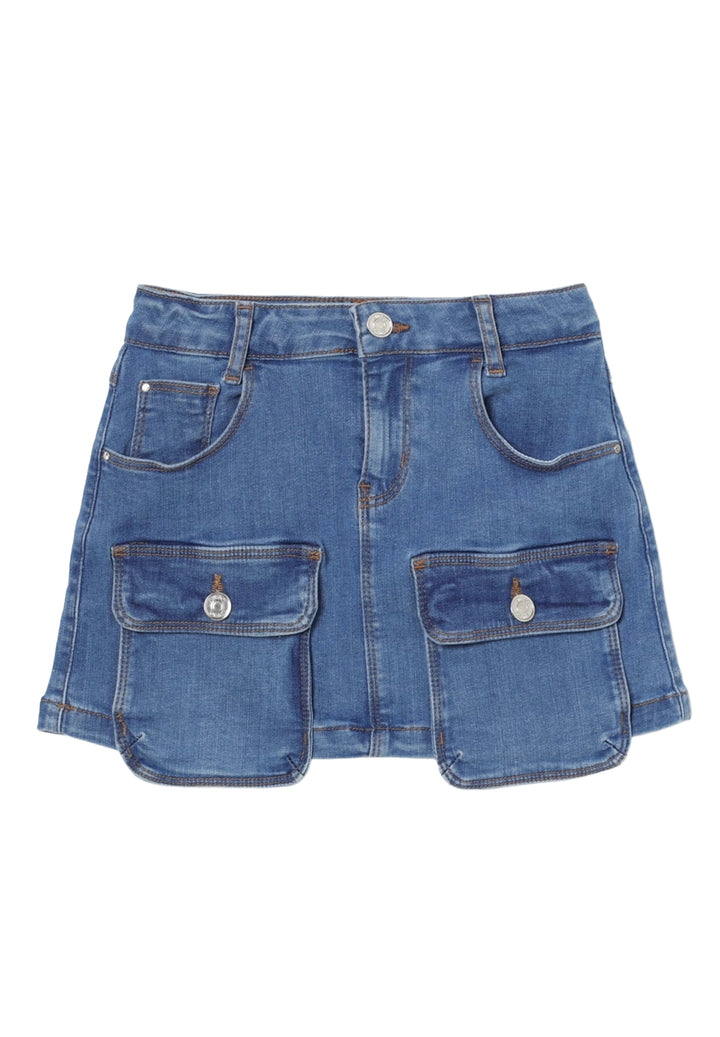 Gonna blu denim per bambina