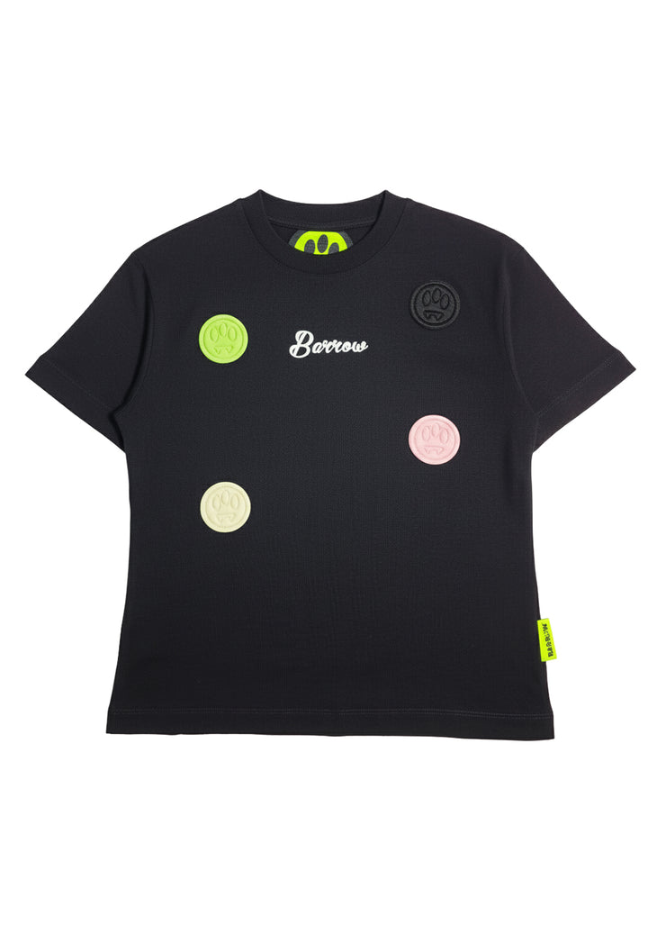 T-shirt nera per bambina