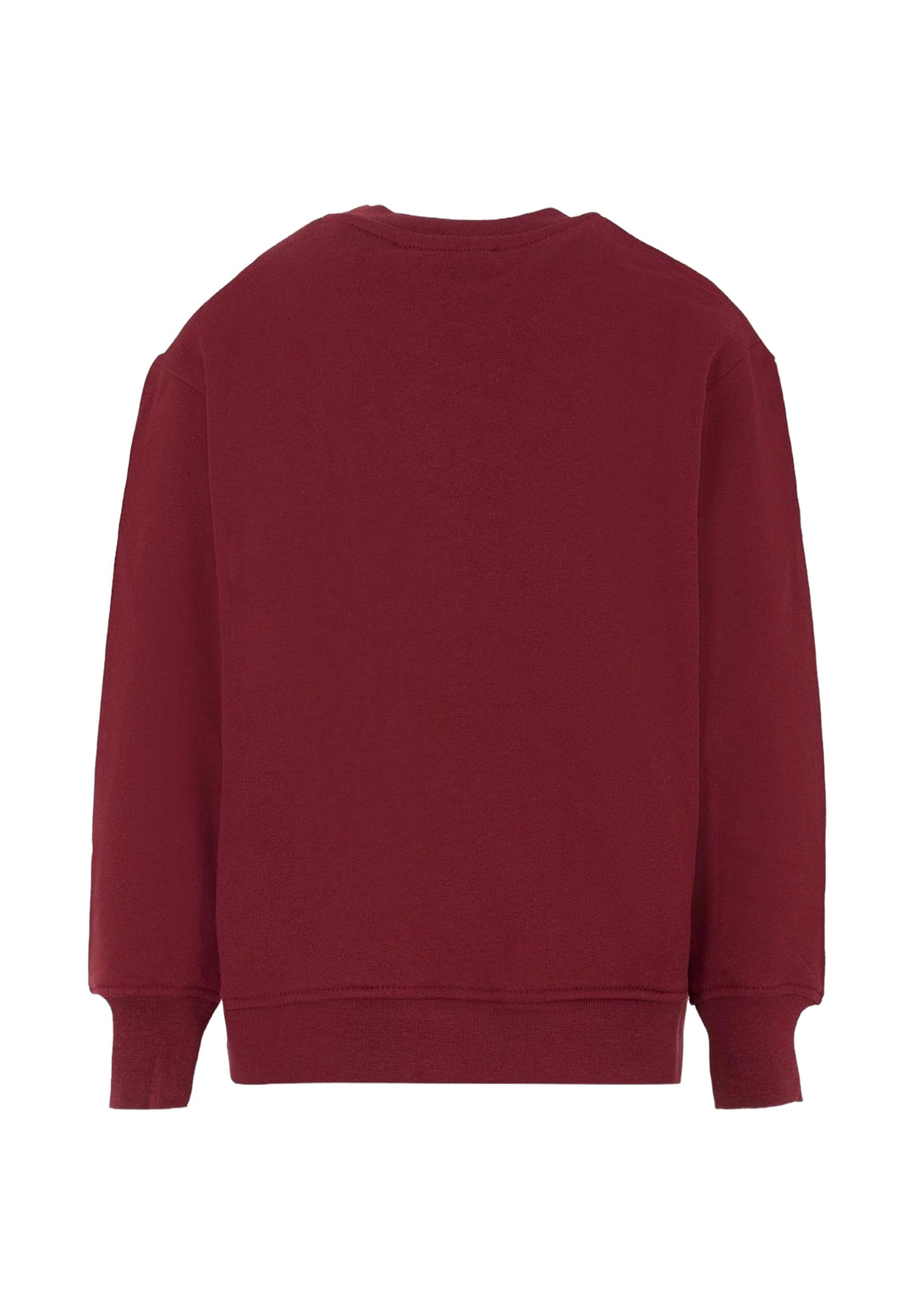 Felpa girocollo bordeaux unisex