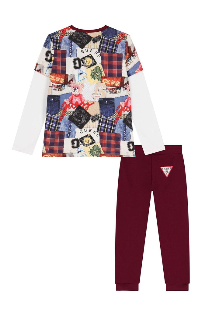 Completo bordeaux per bambino