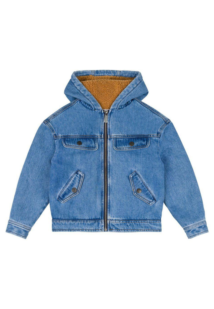 Giubbotto blu denim per bambino