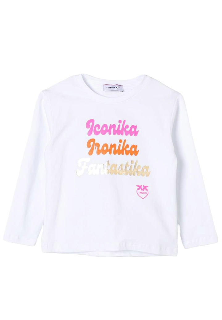 T-shirt bianca per neonata