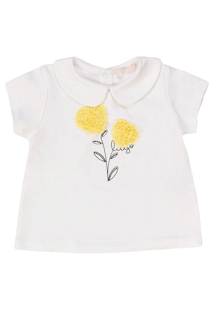 T-shirt panna per neonata