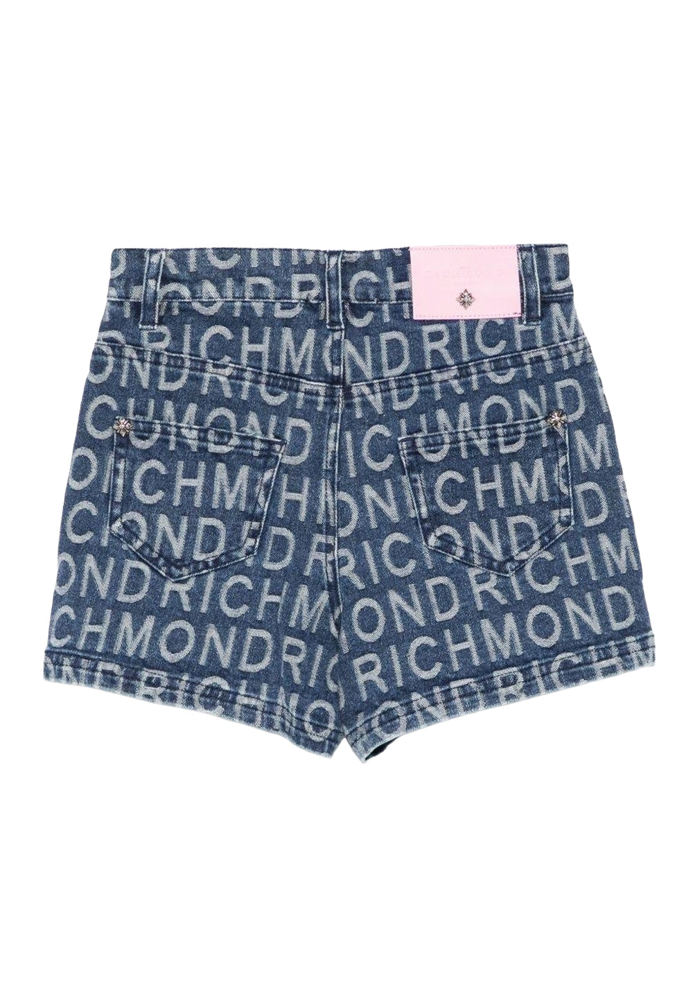 Short denim blu per bambina