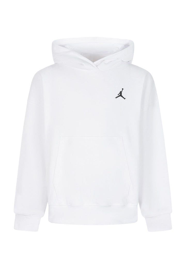 Felpa cappuccio bianca per bambina