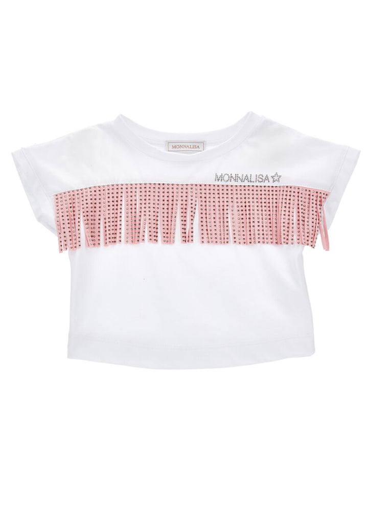 T-shirt bianca per bambina