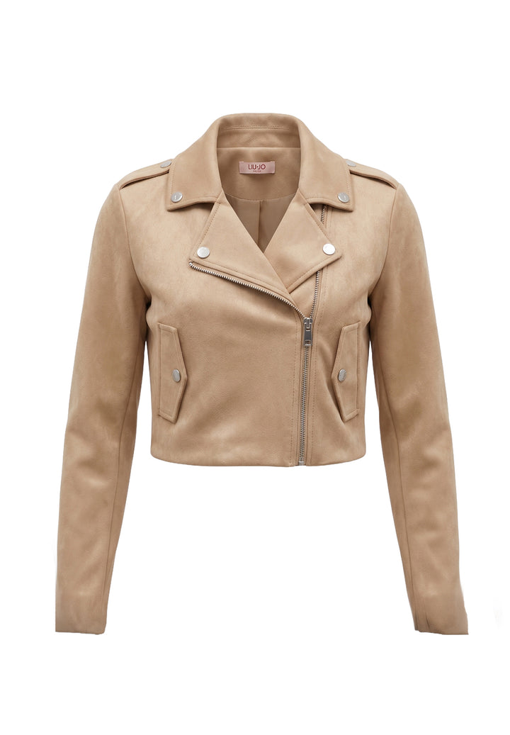 Giubbino beige per bambina