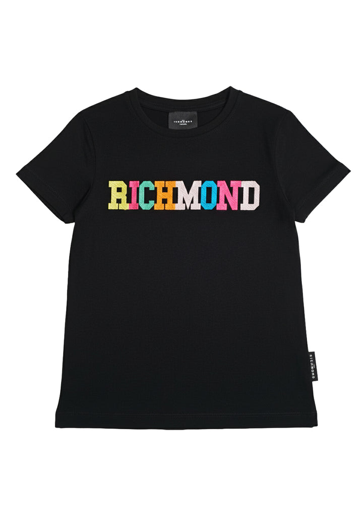 T-shirt nera per bambina