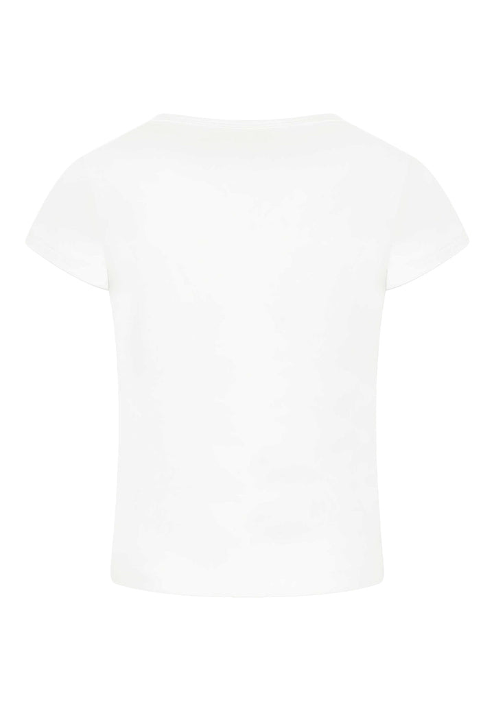 T-shirt bianca per bambina