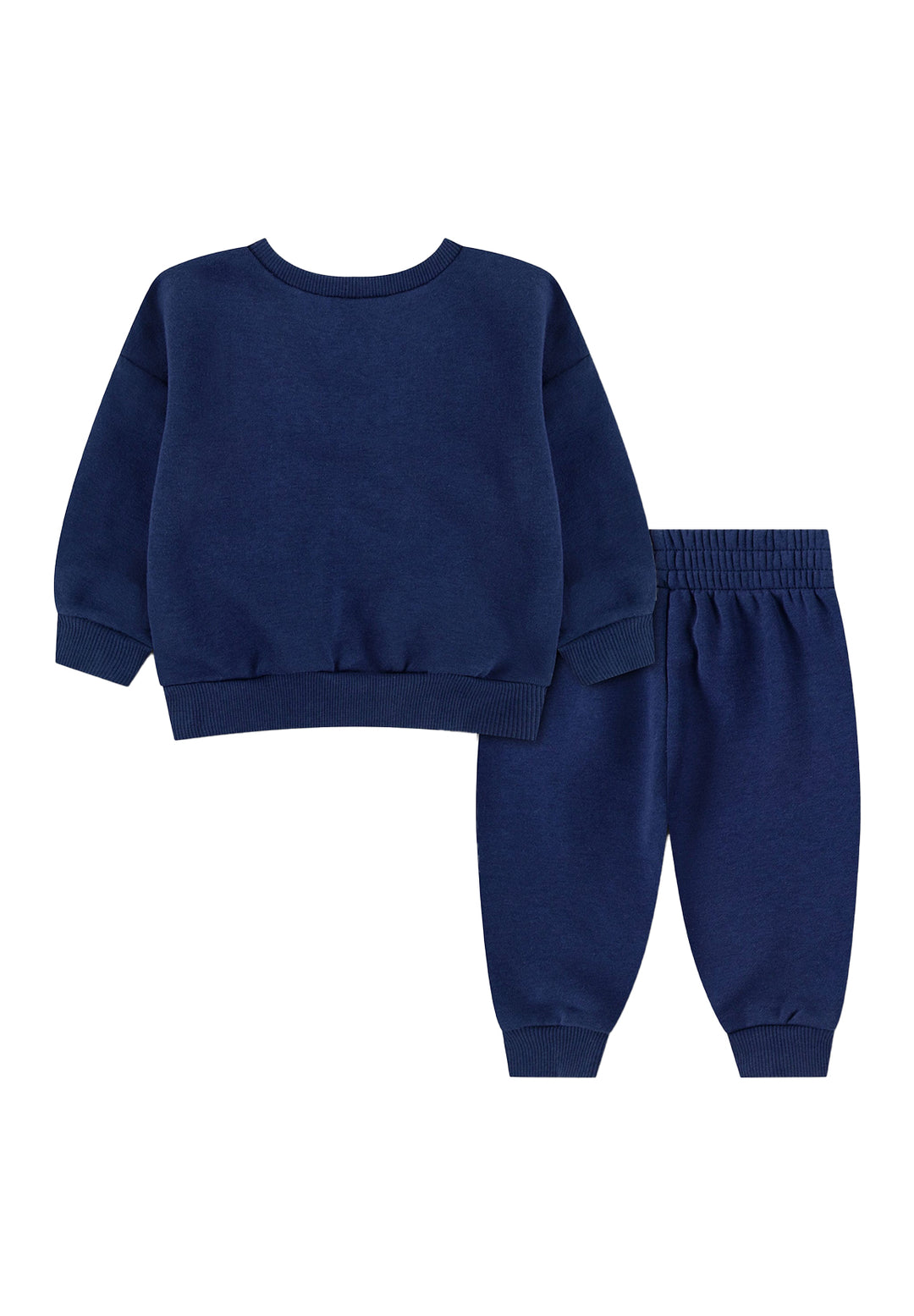 Completo felpa blu navy per neonato