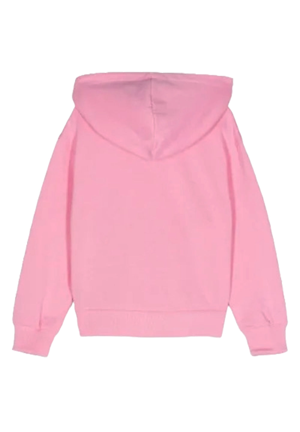 Felpa zip rosa per bambina