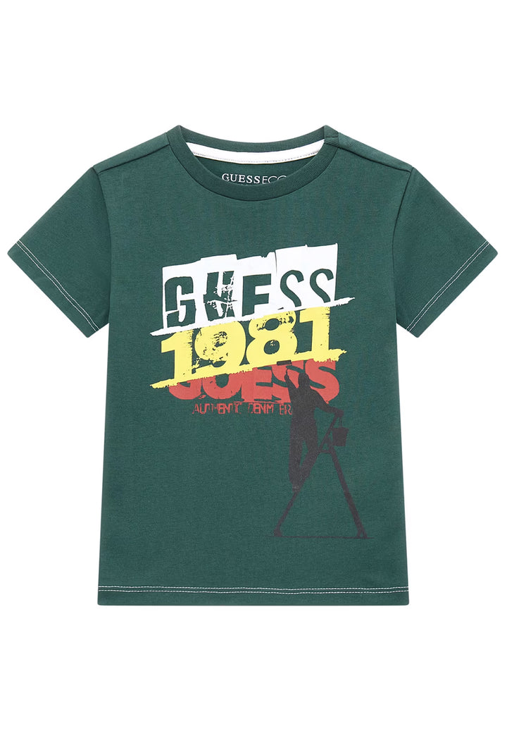 T-shirt verde per bambino